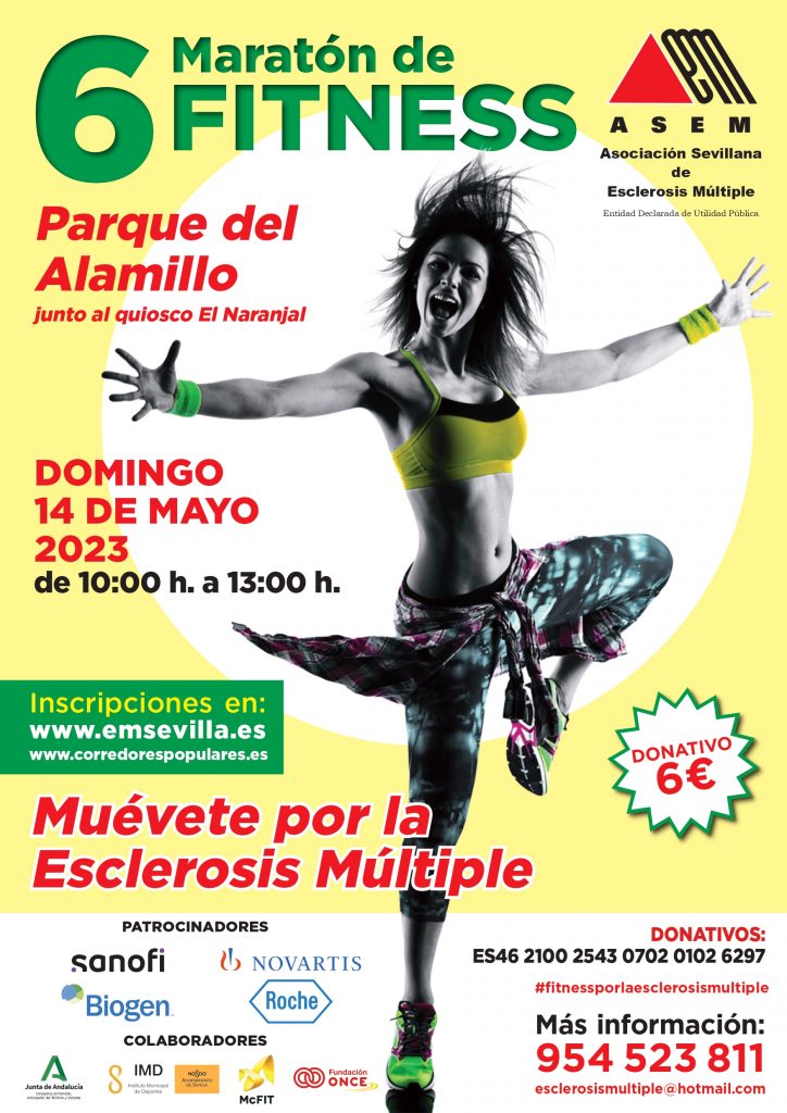 cartel VI Maratón de Fitness "Muévete por la EM"
