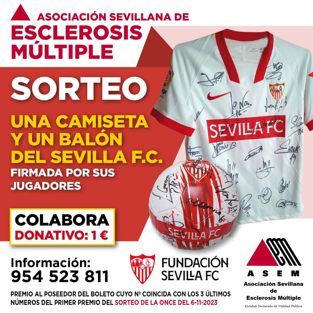 cartel sorteo camiseta y balón SEVILLA FC